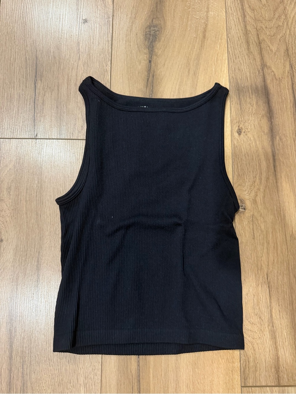 Aeropostale Black Ribbed Tank Top - Sleeveless Knit